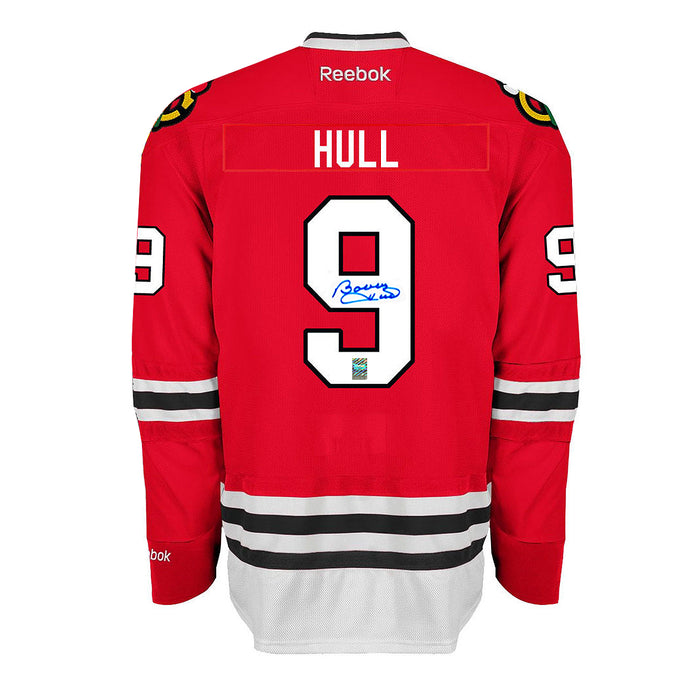 Maillot signé par Bobby Hull des Blackhawks de Chicago 