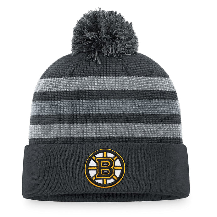 Tuque en tricot à revers de glace pour domicile de la LNH des Bruins de Boston