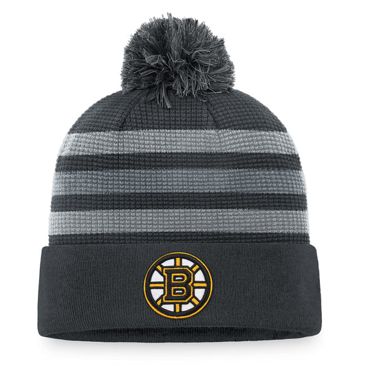 Tuque en tricot à revers de glace pour domicile de la LNH des Bruins de Boston