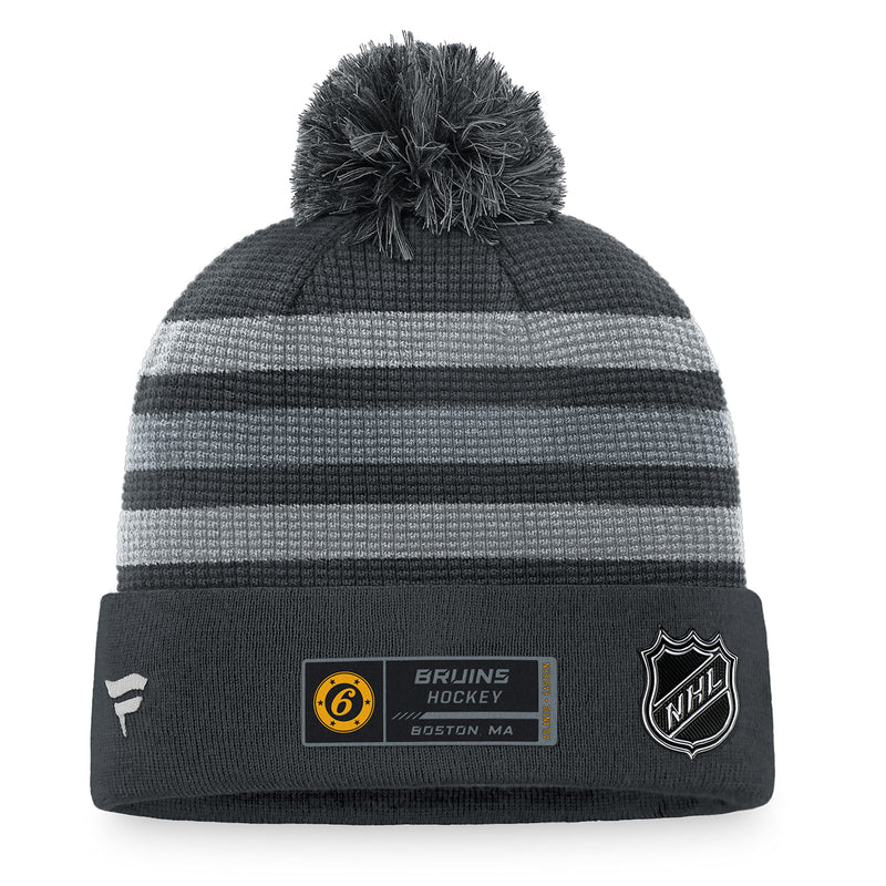 Chargez l&#39;image dans la visionneuse de la galerie, Tuque en tricot à revers de glace pour domicile de la LNH des Bruins de Boston

