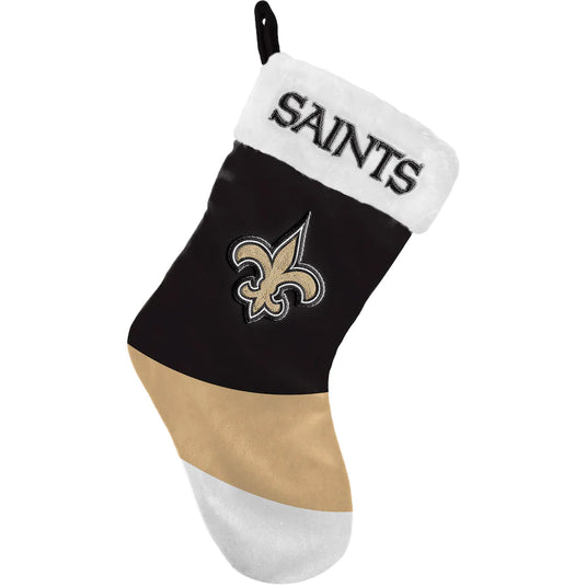 Bas de Noël NFL Colorblock des Saints de la Nouvelle-Orléans