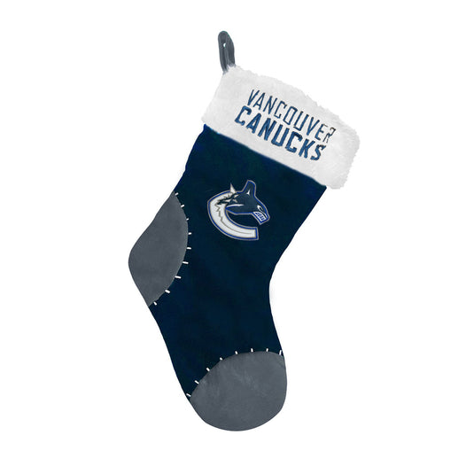 Bas de Noël en peluche cousu de la LNH des Canucks de Vancouver