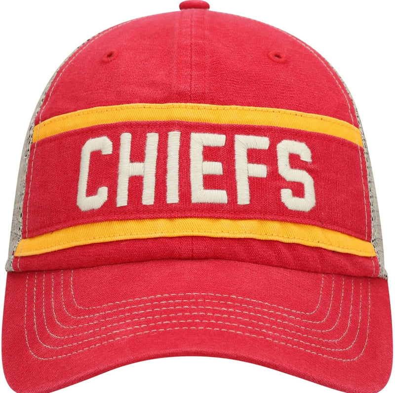 Chargez l&#39;image dans la visionneuse de la galerie, Casquette Snapback NFL &#39;47 Juncture Trucker Clean Up des Chiefs de Kansas City
