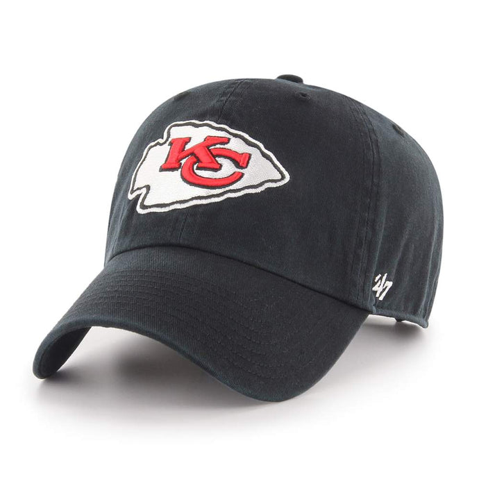 Kansas City Chiefs NFL Black Clean Up Cap
