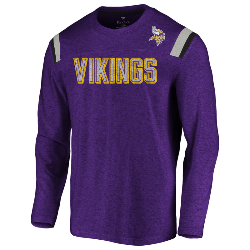 Chargez l&#39;image dans la visionneuse de la galerie, Minnesota Vikings NFL Fanatics Vintage Slub Manches Longues
