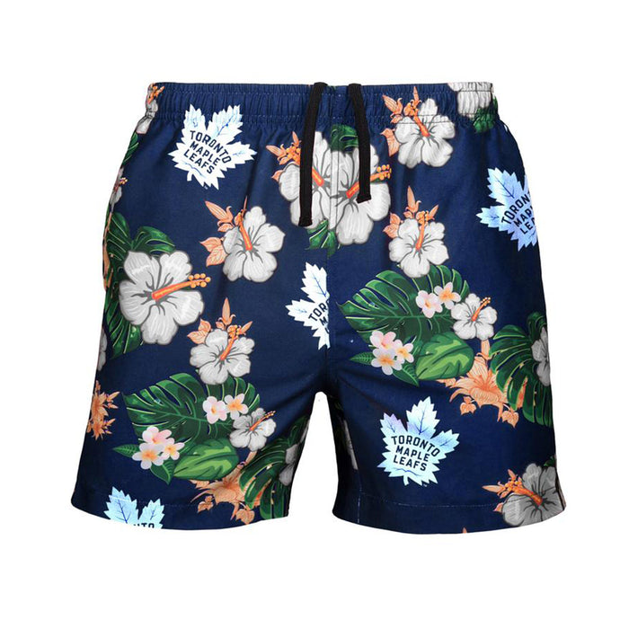 Toronto Maple Leafs NHL Floral Slim Fit Swim Trunks