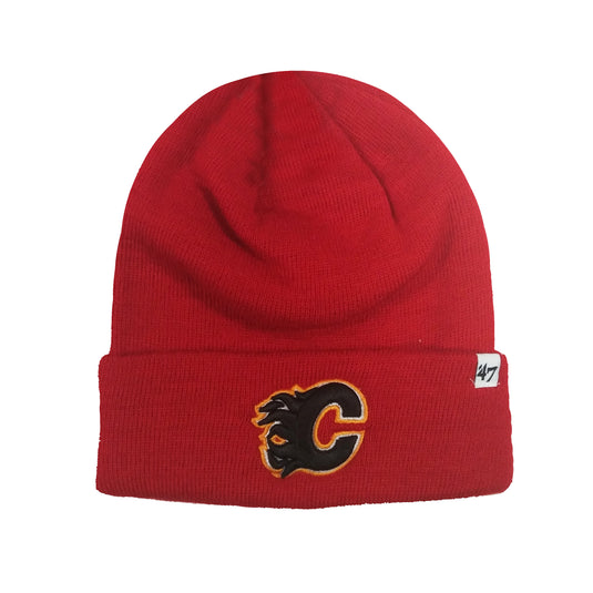 Bonnet en tricot à revers surélevé LNH des Flames de Calgary