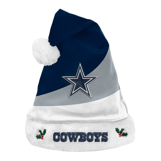 Chapeau de Père Noël color block des Cowboys de Dallas