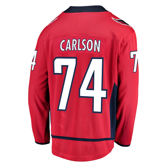 John Carlson Washington Capitals NHL Fanatics Breakaway Home Jersey