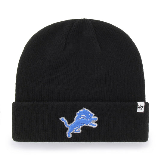 Bonnet en tricot à revers surélevé NFL des Detroit Lions