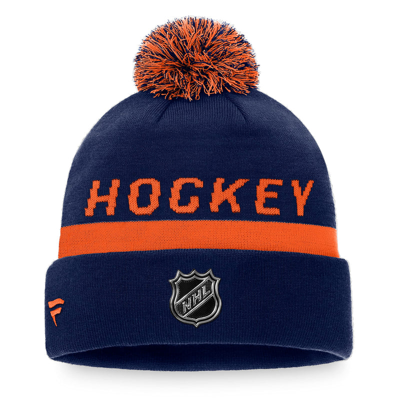 Load image into Gallery viewer, Edmonton Oilers NHL Locker Room Cuff Knit Toque
