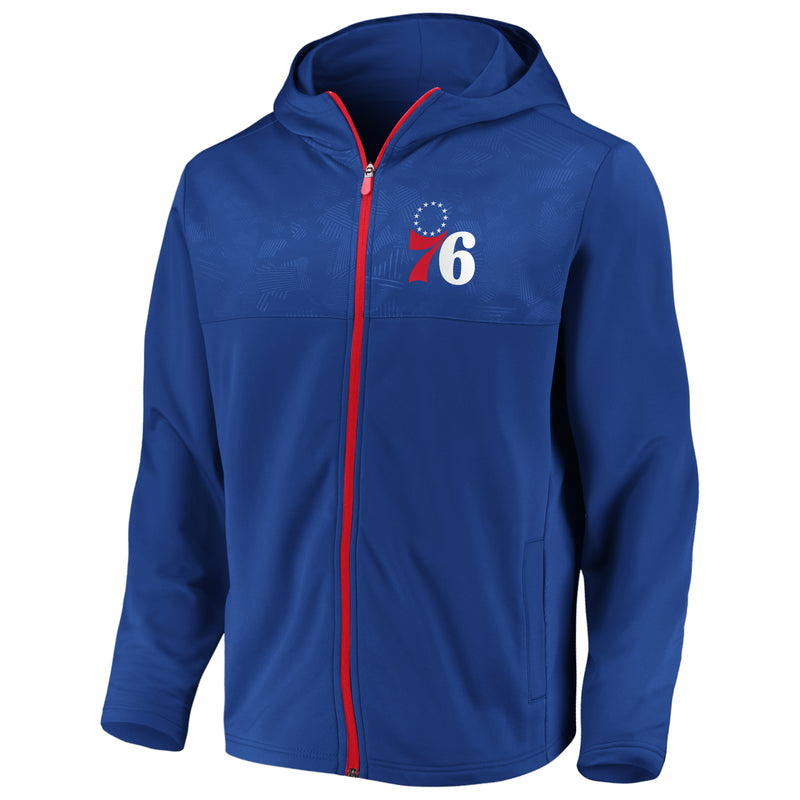 Load image into Gallery viewer, Philadelphia 76ers NBA Defender Mission Primary Full Zip Hoodie
