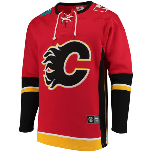 Maillot à lacets de la LNH des Flames de Calgary