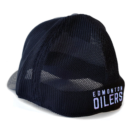 Casquette ton sur ton Poly Flex chinée NHL des Oilers d'Edmonton