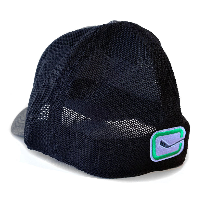 Chargez l&#39;image dans la visionneuse de la galerie, Casquette ton sur ton Poly Flex chinée NHL des Canucks de Vancouver
