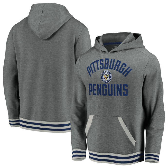 Sweat à capuche vintage en polaire super doux des Penguins de Pittsburgh de la LNH