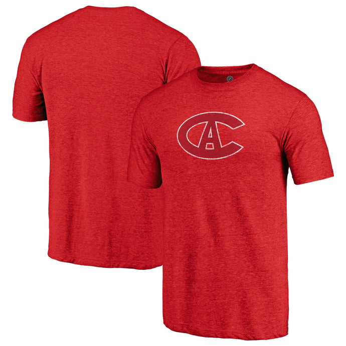 Montreal Canadiens NHL Distressed Vintage Primary Tri-Blend Tee