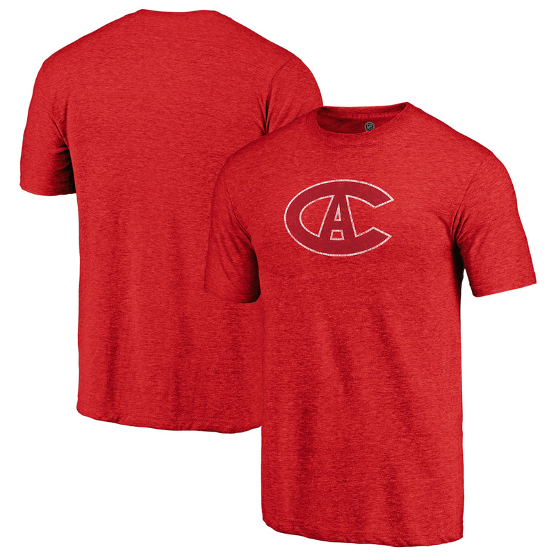 Load image into Gallery viewer, Montreal Canadiens NHL Distressed Vintage Primary Tri-Blend Tee
