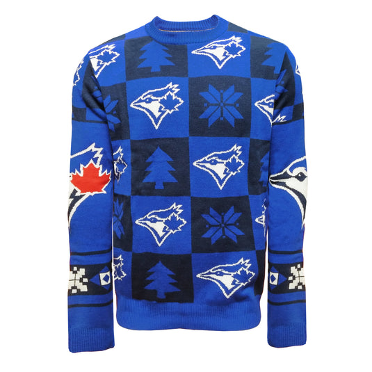 Toronto Blue Jays Ugly Patchwork Sweater