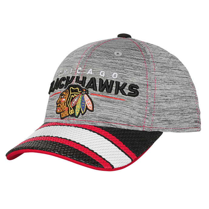 Casquette de joueur de deuxième saison des Blackhawks de Chicago pour jeunes