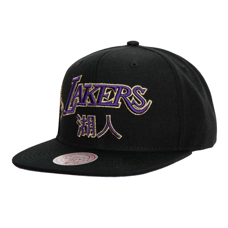 Load image into Gallery viewer, Los Angeles Lakers NBA Water Tiger Hardwood Classics Adjustable Cap
