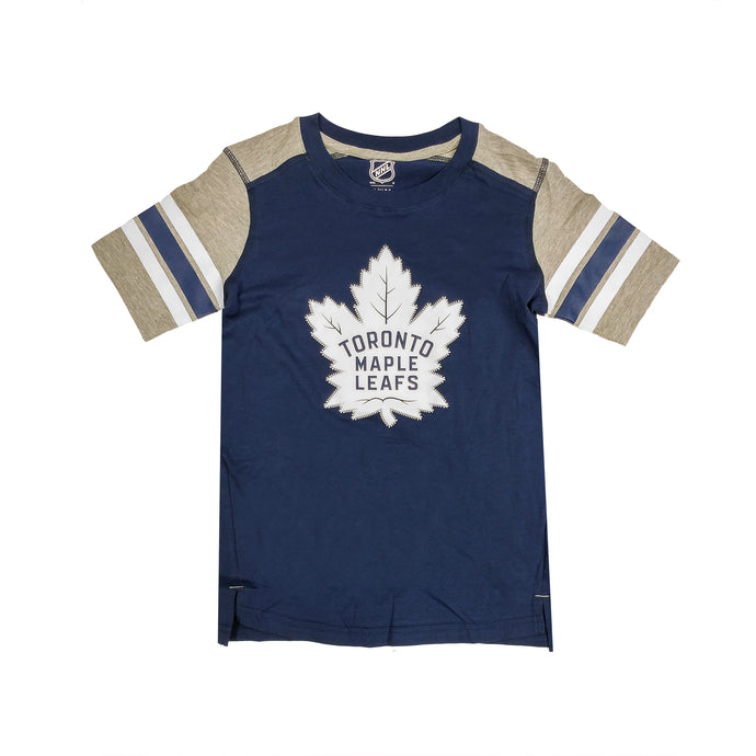 T-shirt à la mode Crashing The Net des Maple Leafs de Toronto pour jeunes