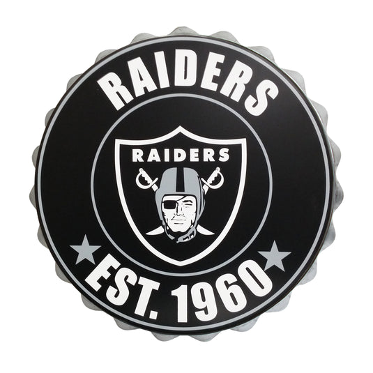 Logo mural de bouchon de bouteille des Raiders de Las Vegas