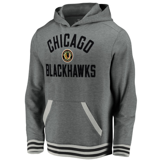 Sweat à capuche vintage en polaire super doux des Blackhawks de Chicago de la LNH