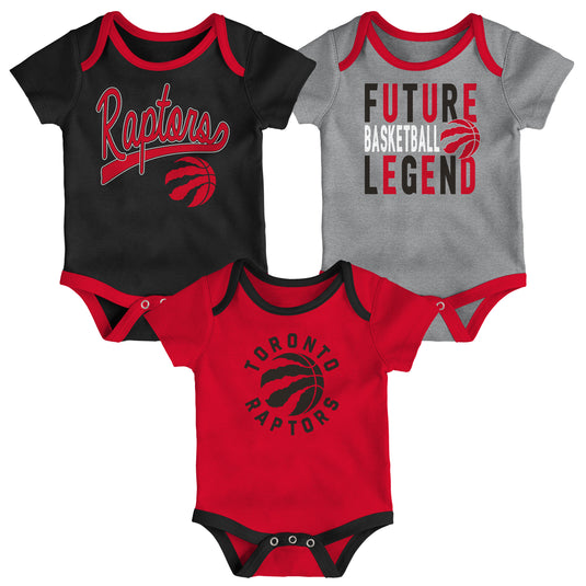 Infant Toronto Raptors NBA Champion 3-Piece Creeper Set