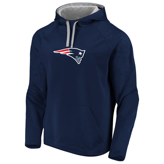 New England Patriots NFL Fanatics Defender Primary Logo Hoodie