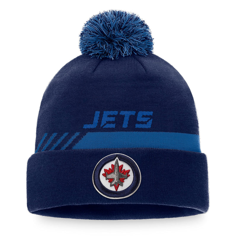Chargez l&#39;image dans la visionneuse de la galerie, Tuque en tricot à revers des vestiaires de la LNH des Jets de Winnipeg
