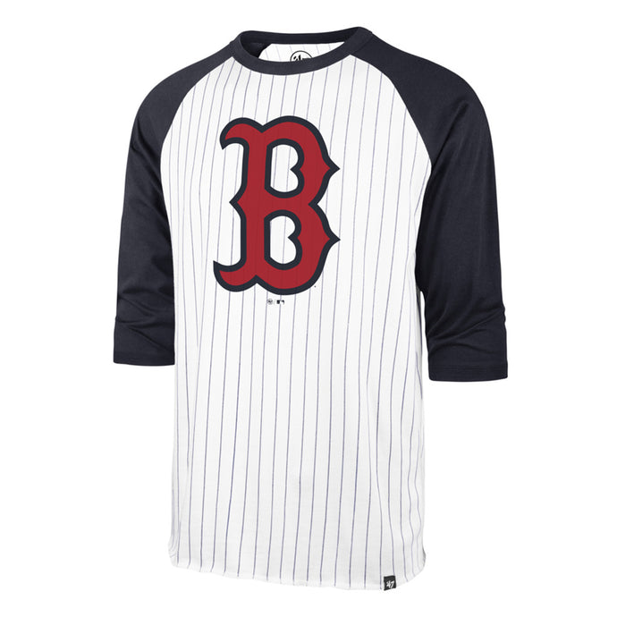 T-shirt raglan à fines rayures MLB des Red Sox de Boston