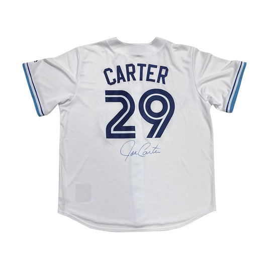 Joe Carter a signé le maillot vintage des Blue Jays de Toronto 