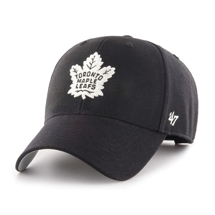 Casquette NHL 47 MVP des Maple Leafs de Toronto, noire et blanche