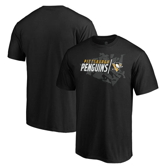 T-shirt Geo Drift de la LNH des Penguins de Pittsburgh