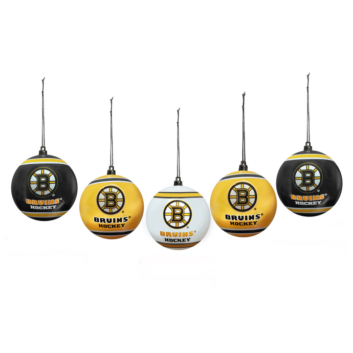 Boston Bruins 5pk Shatterproof Ball Ornament