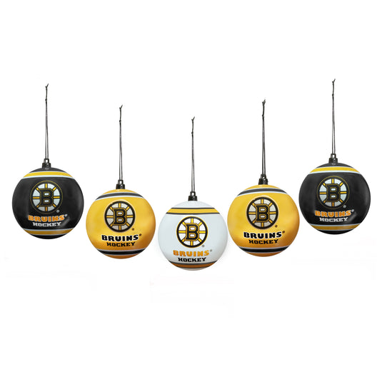 Ornement de boule incassable des Bruins de Boston, paquet de 5