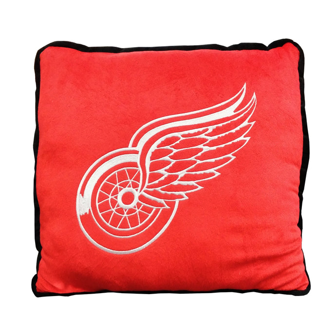 Coussin à bordure contrastée des Red Wings de Détroit