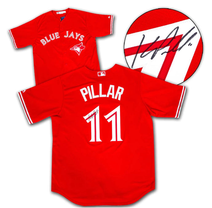 Kevin Pillar a signé le maillot des Blue Jays de Toronto du Canada 