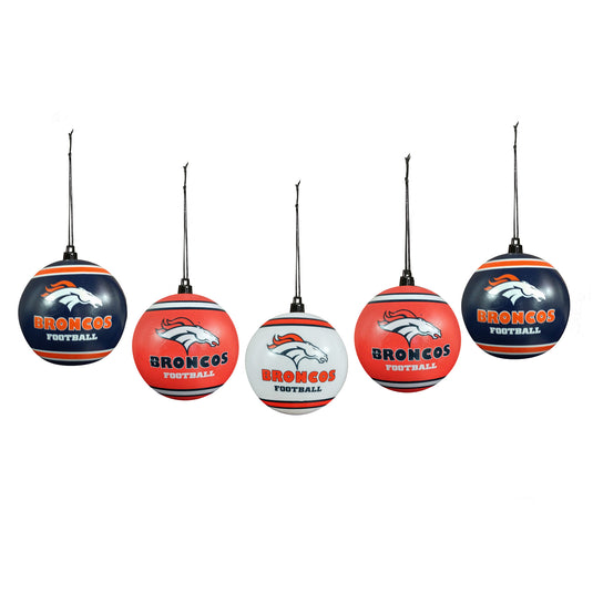 Ensemble de 5 balles incassables des Denver Broncos