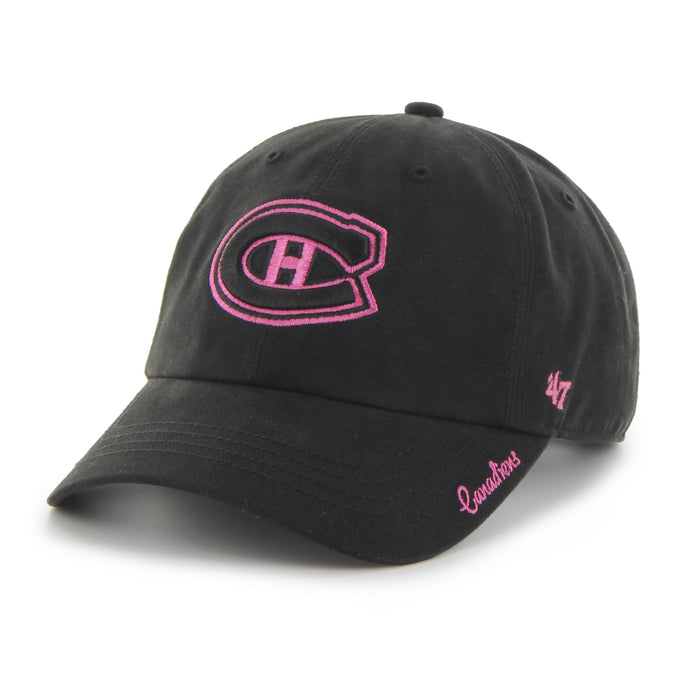 Casquette noire Miata Clean Up des Canadiens de Montréal pour dames