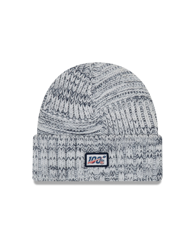 Chargez l&#39;image dans la visionneuse de la galerie, Tuque en tricot à revers avec logo de l&#39;équipe de touche New Era NFL des New England Patriots pour femmes
