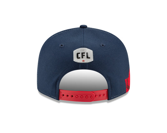 Casquette 9FIFTY sur le terrain de la LCF des Alouettes de Montréal