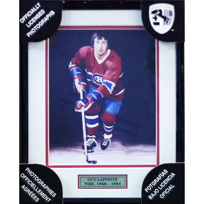 Guy Lapointe Montreal Canadiens Framed Colour Photo