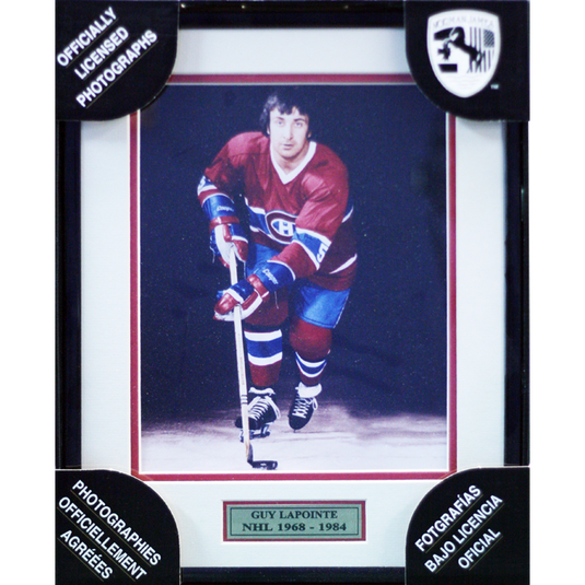 Guy Lapointe Canadiens de Montréal Photo couleur encadrée