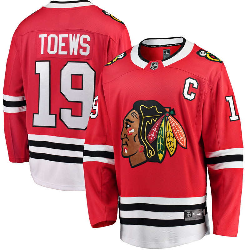 Chargez l&#39;image dans la visionneuse de la galerie, Jonathan Toews Maillot à domicile des Fanatics de la LNH des Blackhawks de Chicago
