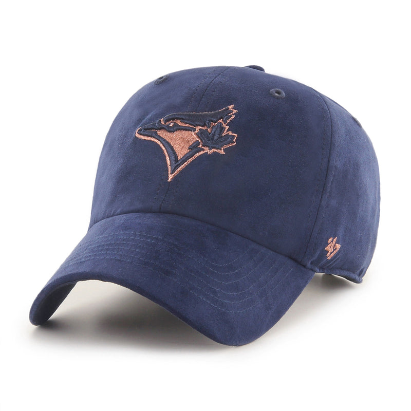 Load image into Gallery viewer, Women&#39;s Toronto Blue Jays MLB Uptown Suede Navy Clean Up Cap
