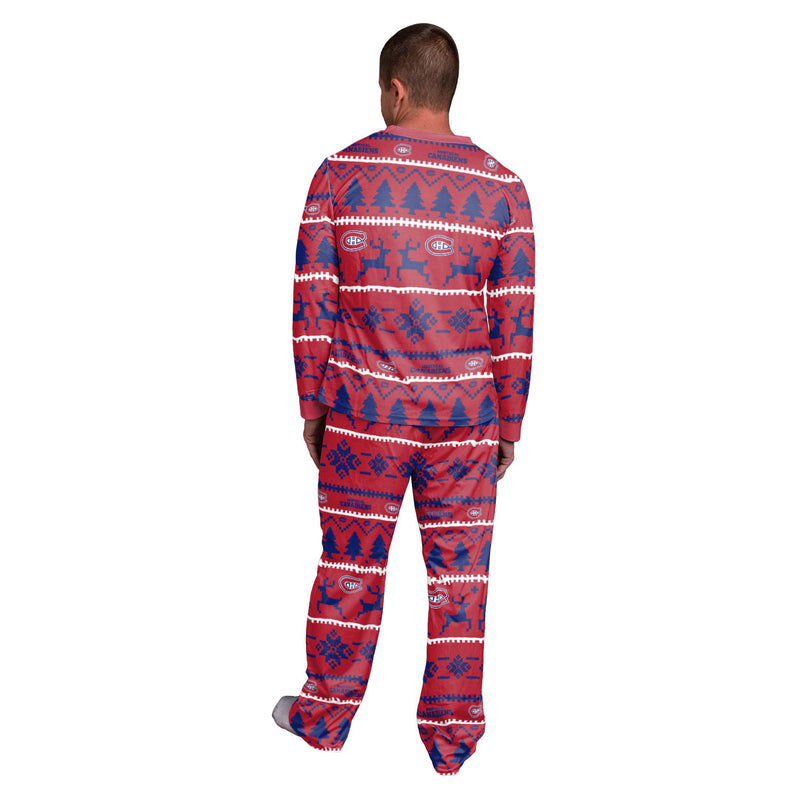 Load image into Gallery viewer, Montreal Canadiens NHL Wordmark Pajama Set

