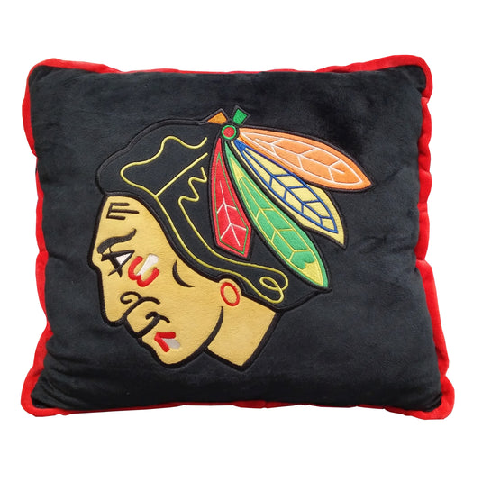 Chicago Blackhawks Contrast Trim Pillow