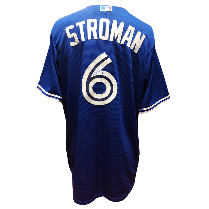 Marcus Stroman a signé le maillot extérieur des Blue Jays de Toronto 